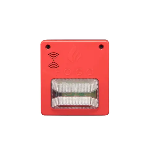 Sinalizador audiovisual com sirene bivolt 12V ou 24V - Convencional